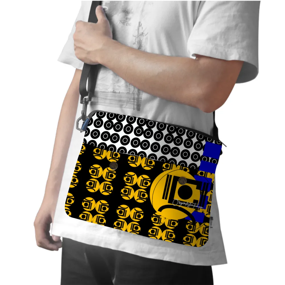 Origen Destination Shoulder Messenger (Blk-Gold)