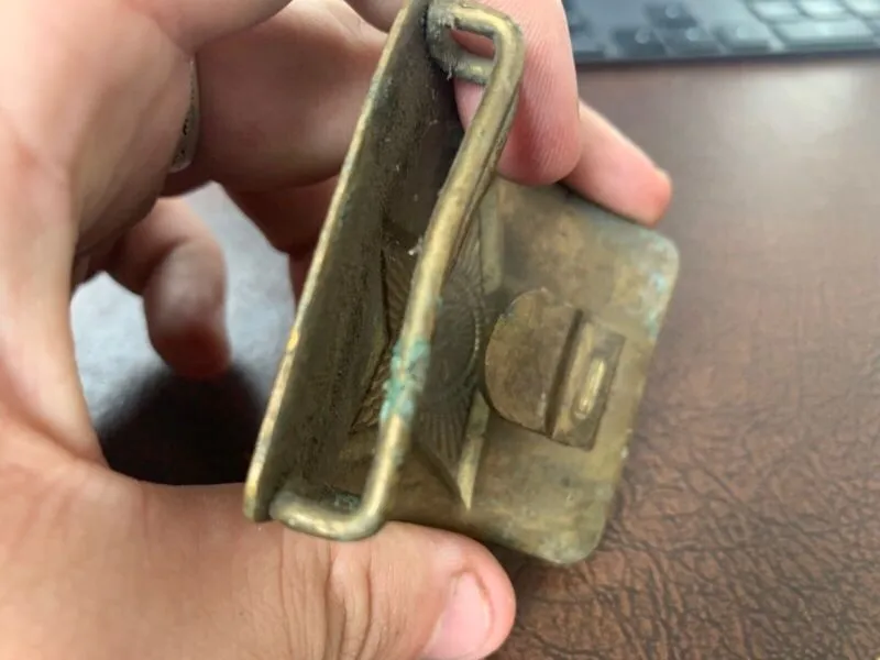 Original WW2 USSR Russian Soldiers Army Brass Belt Buckle