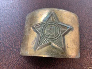 Original WW2 USSR Russian Soldiers Army Brass Belt Buckle