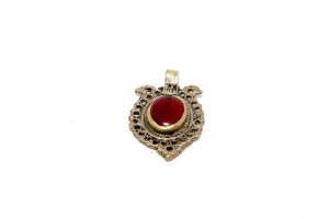 Pendant with Red Stone