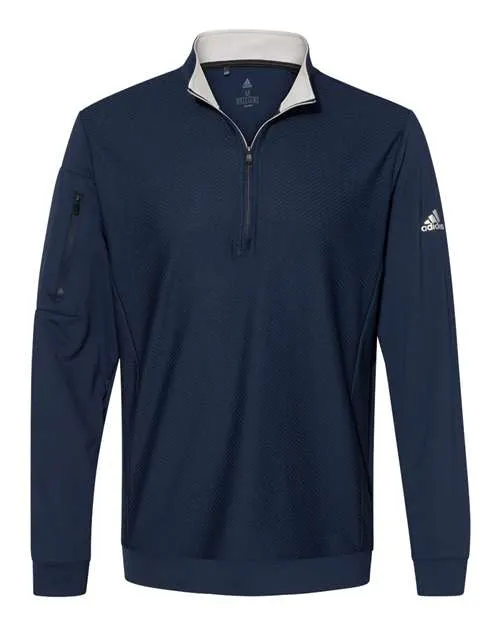 Performance Textured Quarter-Zip Pullover