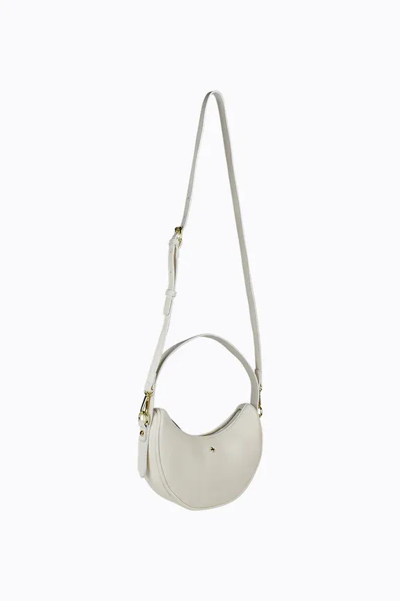 Peta   Jain Sunkissed Shoulder Bag - White Pu/Gold