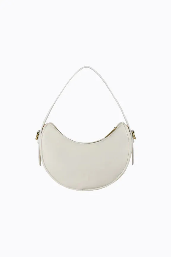 Peta   Jain Sunkissed Shoulder Bag - White Pu/Gold