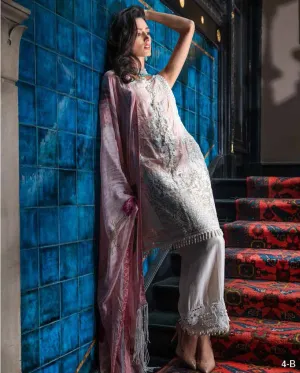 Pink Cotton Net Salwar Kameez-Suit- Sobia Nazir Festive 2019