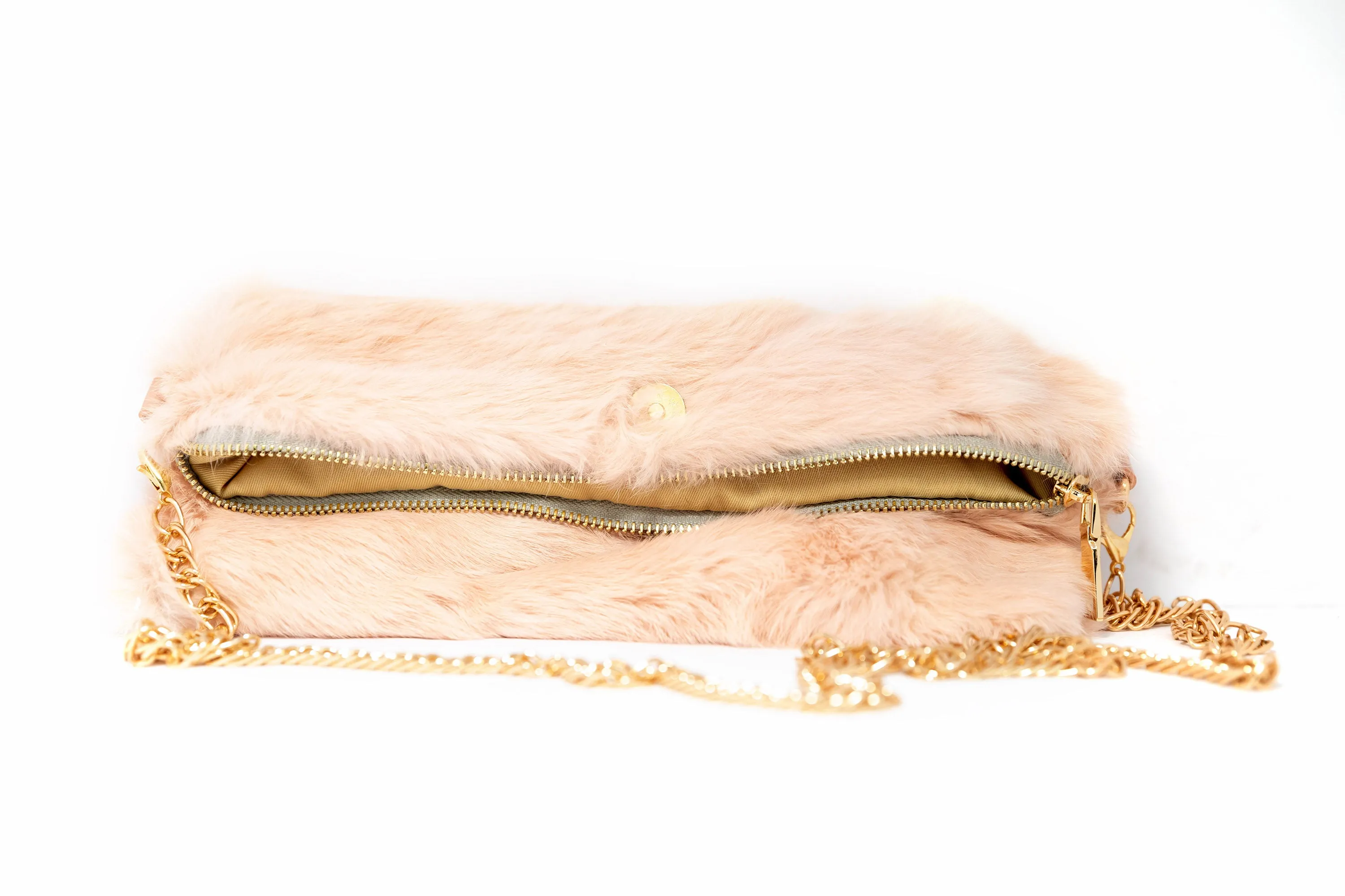 Pink Fur Purse