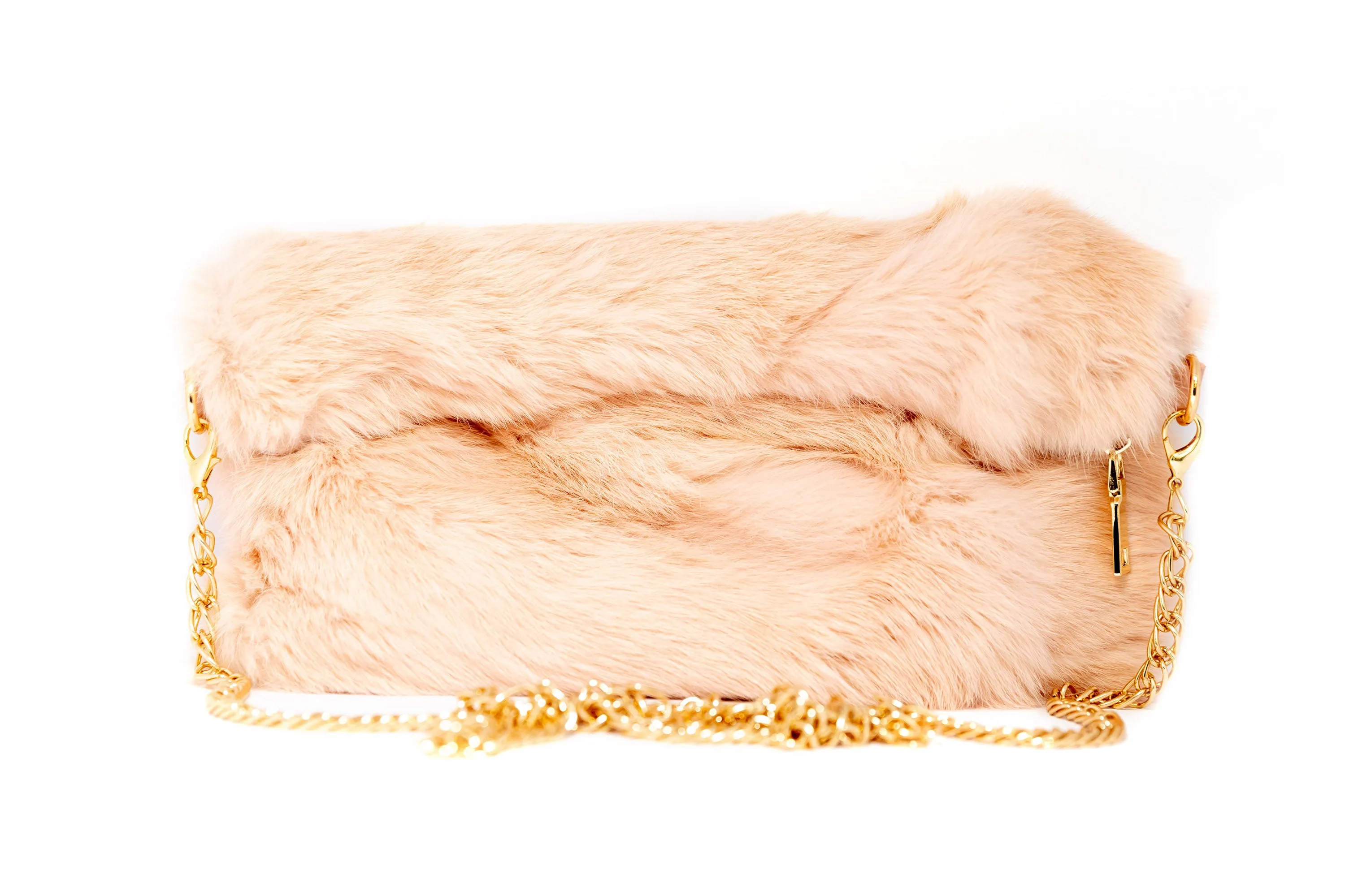 Pink Fur Purse