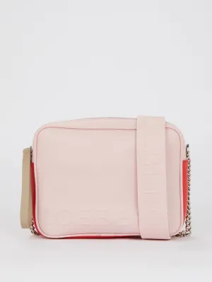 Pink Logo Strap Crossbody Bag
