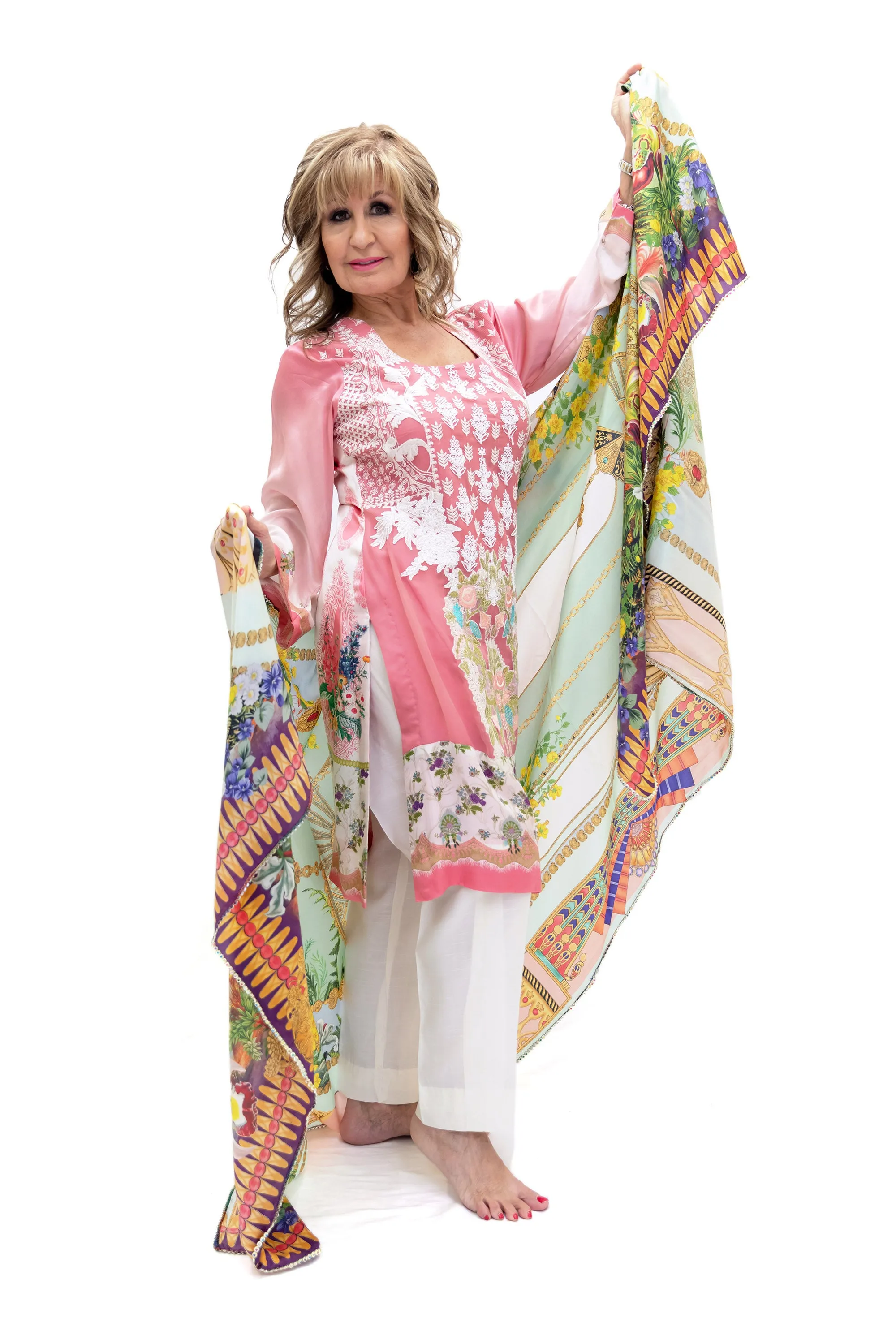 Pink Silk Salwar Kameez - Sana Safinaz Suit