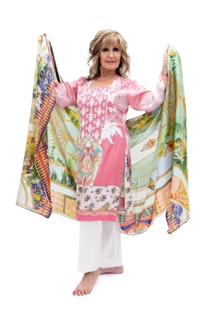 Pink Silk Salwar Kameez - Sana Safinaz Suit