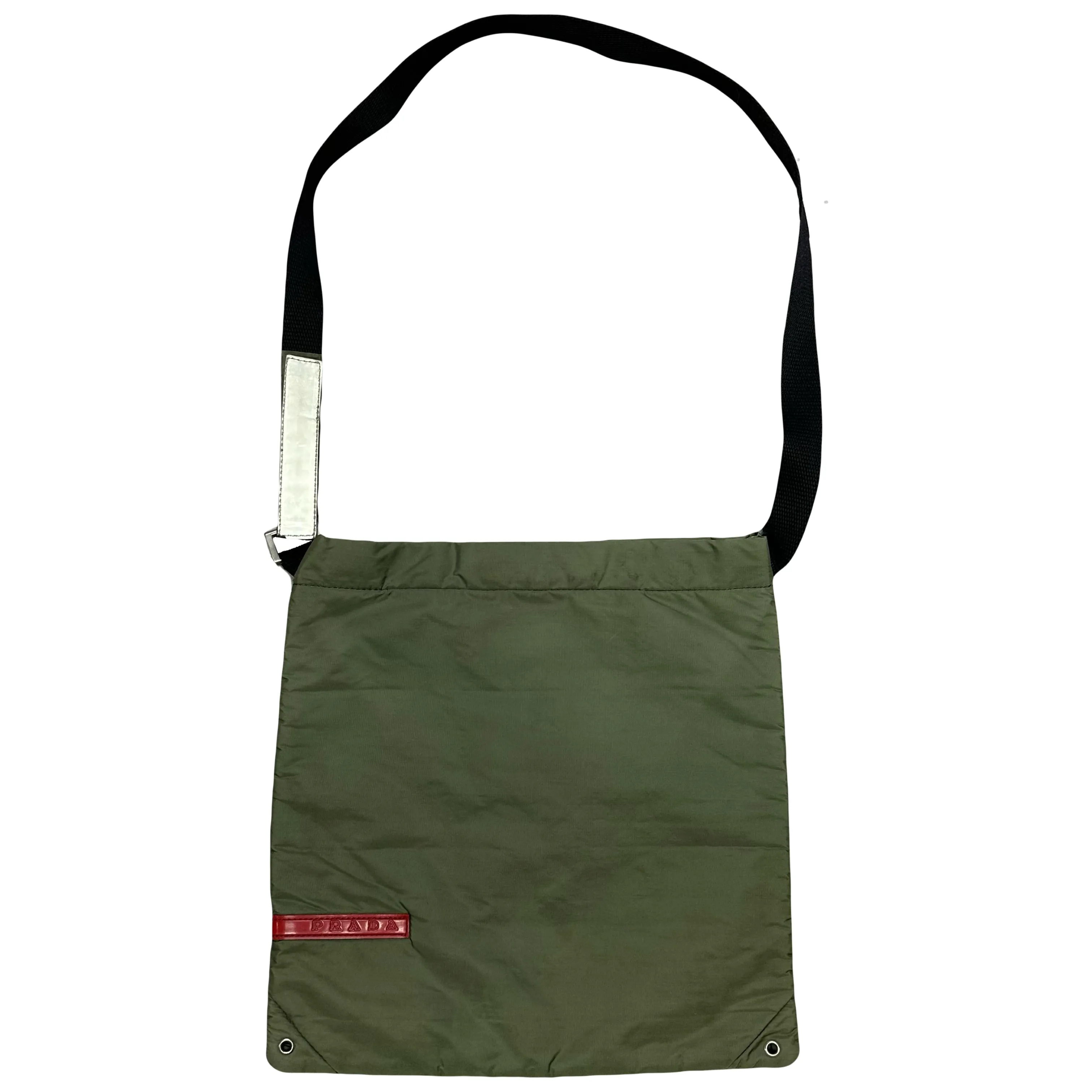 Prada Sport Side Bag In Khaki Green