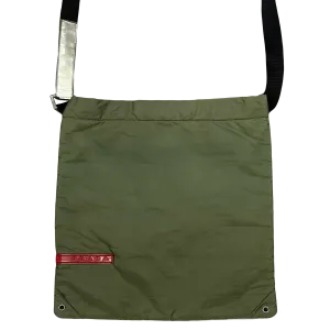 Prada Sport Side Bag In Khaki Green