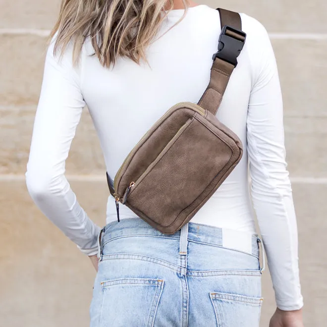 Presly Vegan Leather Everywhere Sling Crossbody Belt Bum Fanny Waist Bag