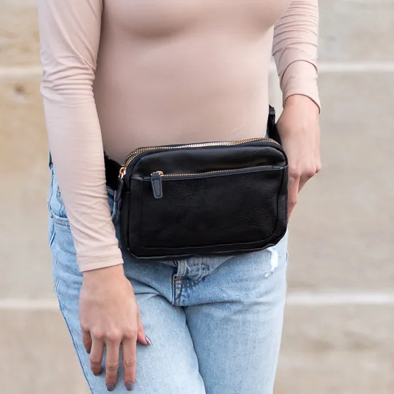 Presly Vegan Leather Everywhere Sling Crossbody Belt Bum Fanny Waist Bag