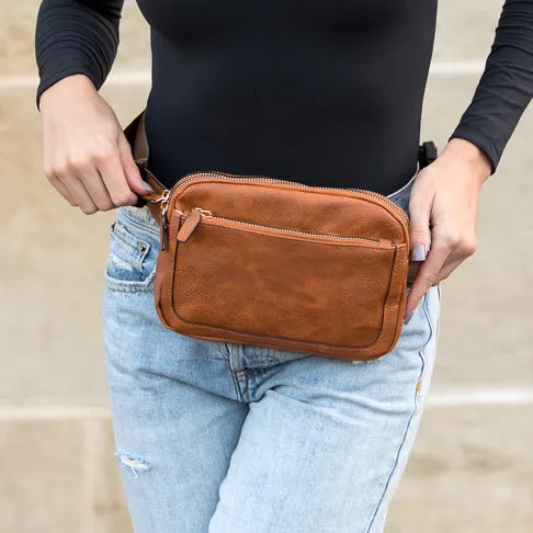 Presly Vegan Leather Everywhere Sling Crossbody Belt Bum Fanny Waist Bag