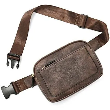 Presly Vegan Leather Everywhere Sling Crossbody Belt Bum Fanny Waist Bag