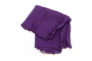 Purple Chiffon Dupatta - Scarf
