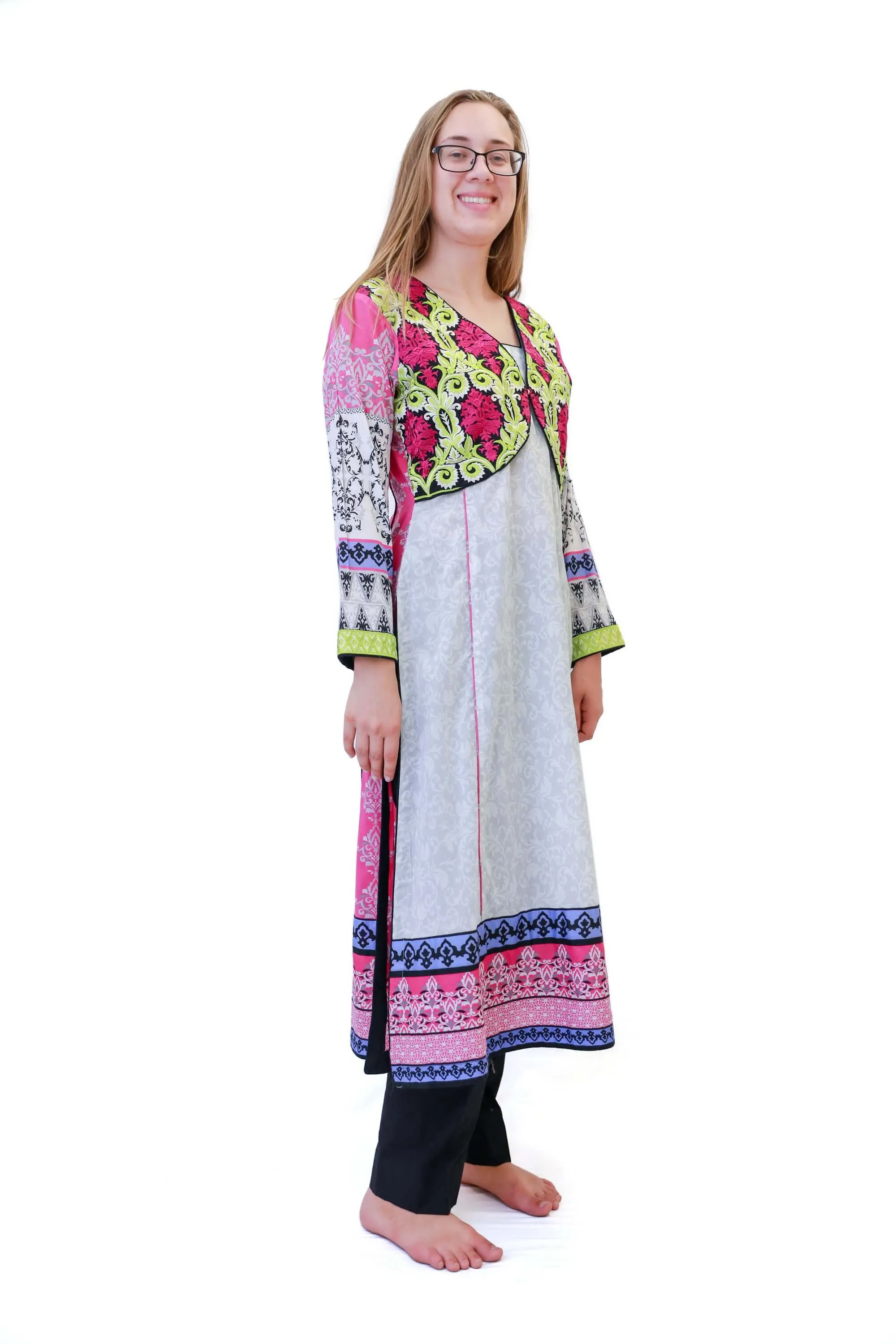 Purple Cotton Salwar Kameez - Suit