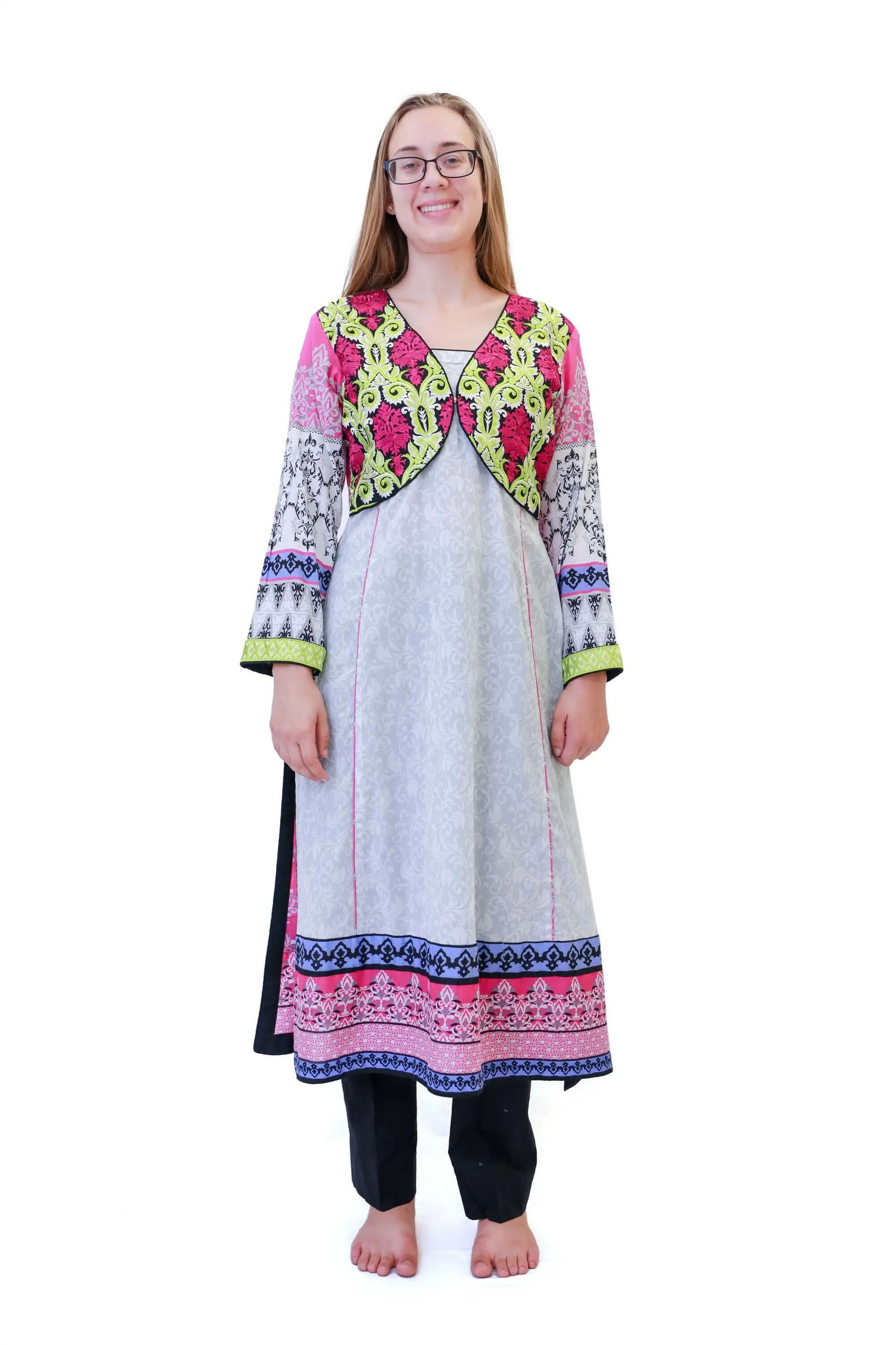Purple Cotton Salwar Kameez - Suit