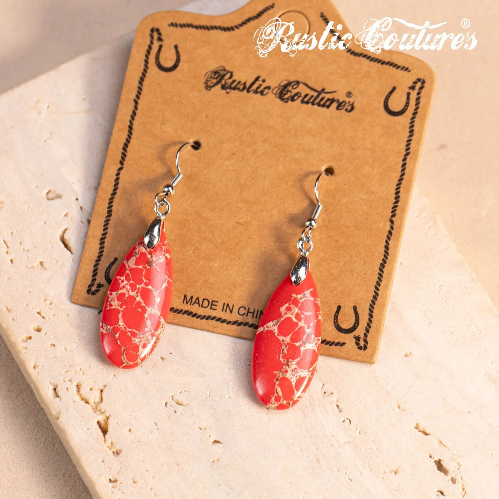 RCE-1133   Rustic Couture's Bohemian Tear Drop Earing