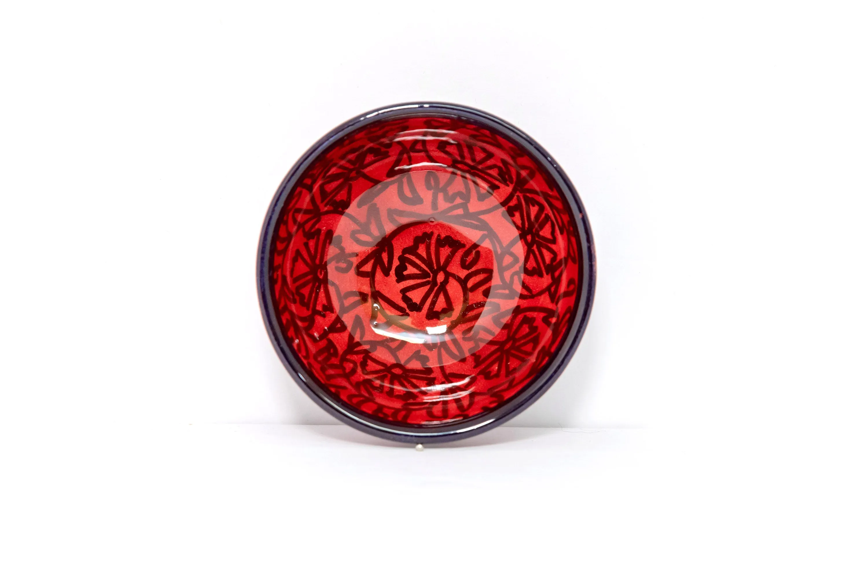 Red & Black Turkish Ceramic Bowl