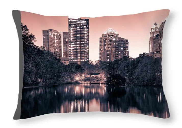 Reflecting Atlanta - Throw Pillow