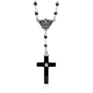 Regal Crown Rosary Necklace