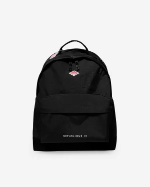 Republique 18 - Cordura Canvas Daypack - Black(White)
