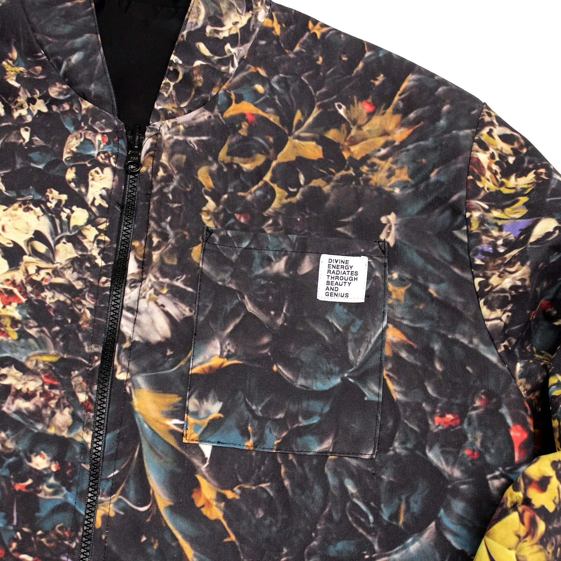 Reversible Bomber Jacket (Paint Camo Cotton Canvas / Nylon)