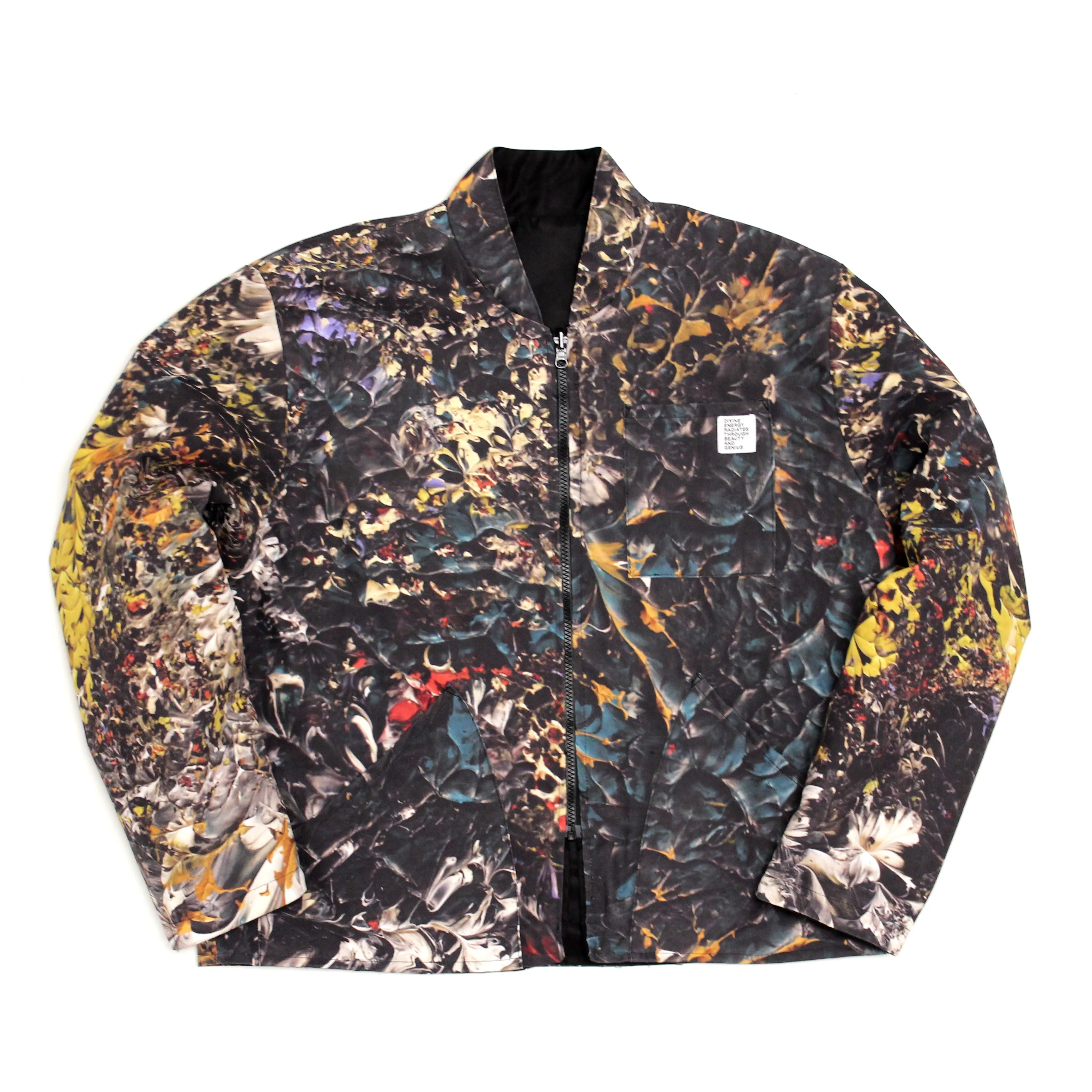Reversible Bomber Jacket (Paint Camo Cotton Canvas / Nylon)