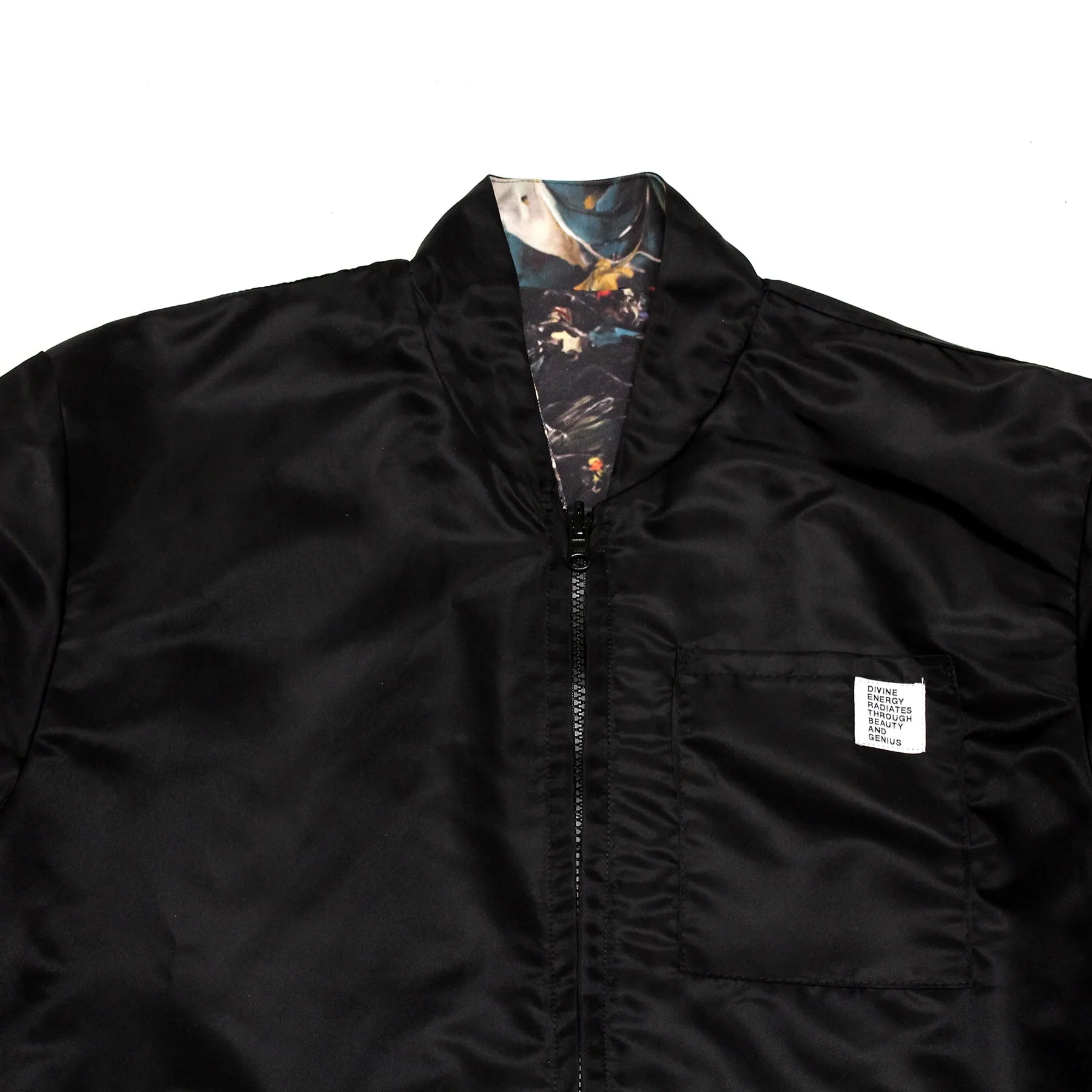 Reversible Bomber Jacket (Paint Camo Cotton Canvas / Nylon)