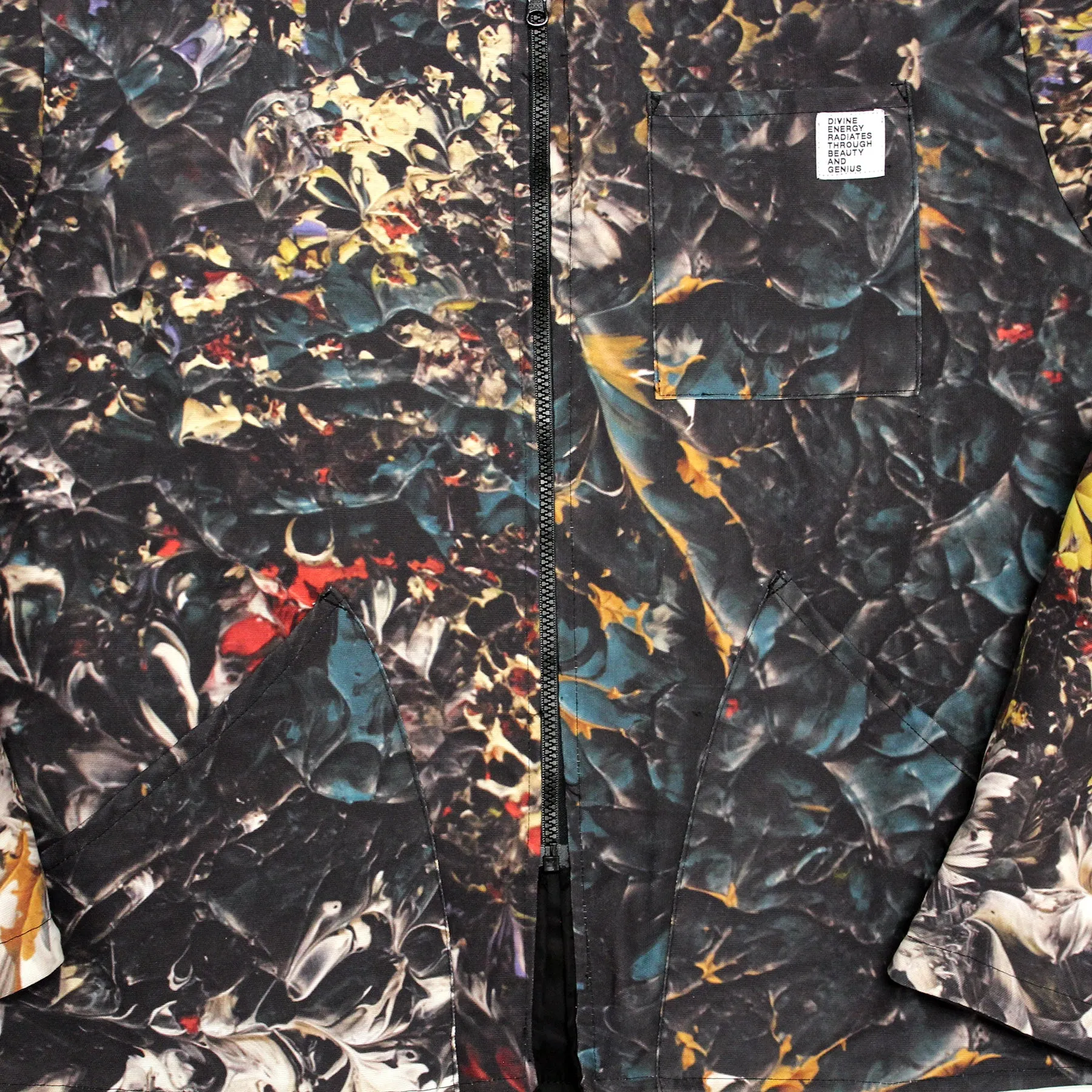 Reversible Bomber Jacket (Paint Camo Cotton Canvas / Nylon)