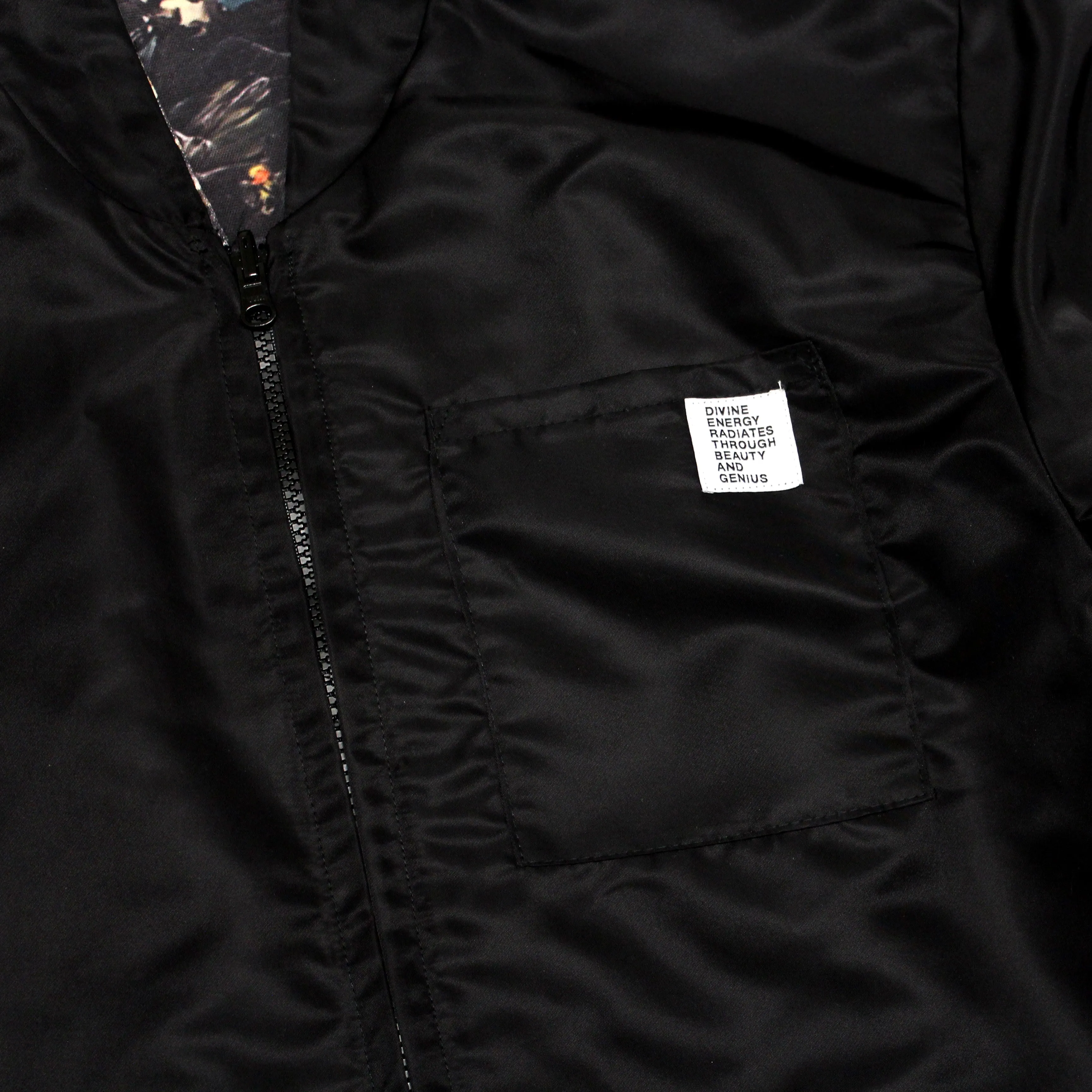 Reversible Bomber Jacket (Paint Camo Cotton Canvas / Nylon)