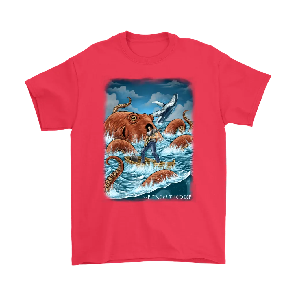 Rock and Roll T-shirt, Gift for Music Lover, Rock and Roll Fan shirt, Present for Musician, Octopus Guitar Shirt