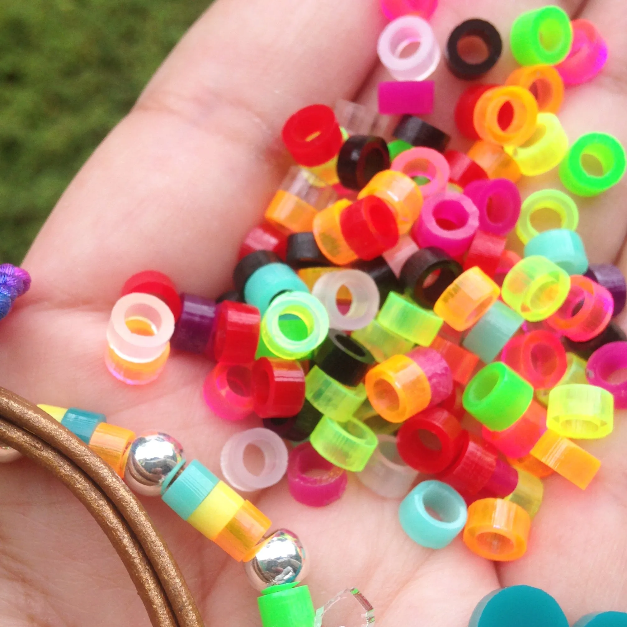Roundels Beads in Mixed Colors / 100 Pieces, 6mm