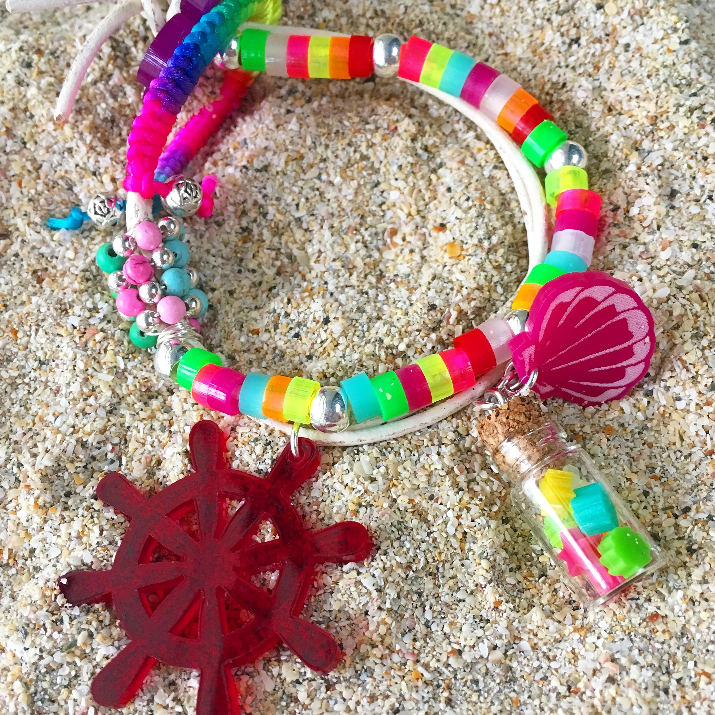 Roundels Beads in Mixed Colors / 100 Pieces, 6mm
