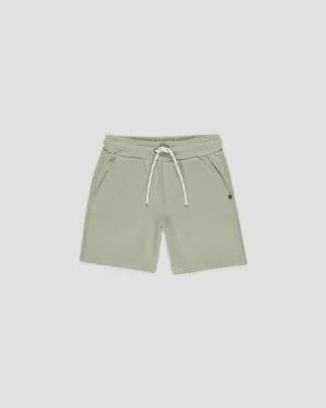 Rylee & Cru - Oceanside Tech Short - Heathered Sage