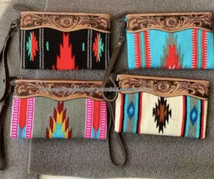 Saddle Blanket Stylish Handmade Wristlet Clutch