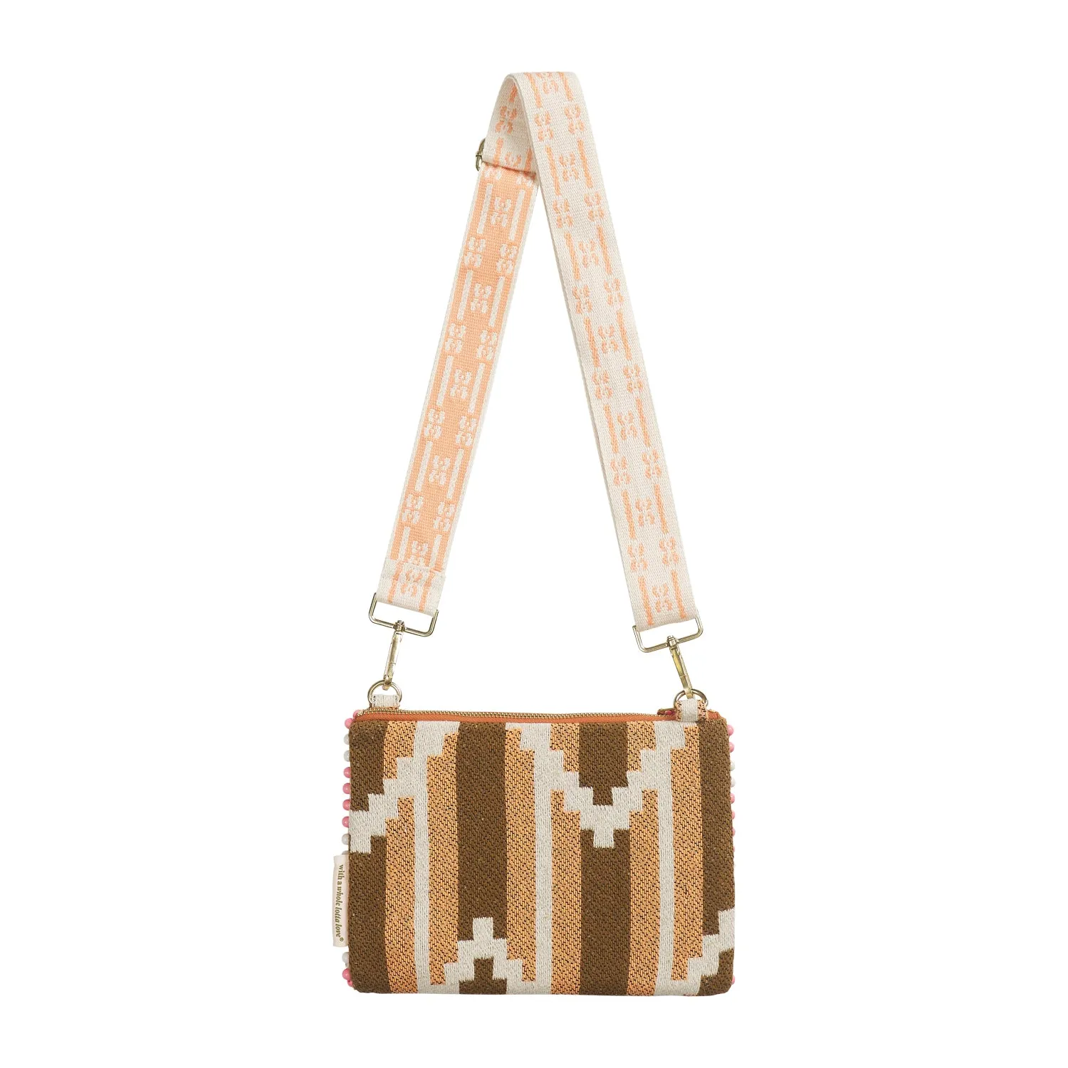 Sage x Clare - Anvi beaded clutch - Desert