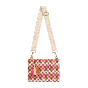 Sage x Clare - Anvi beaded clutch - Desert
