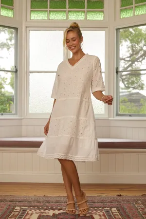 Salisbury Dress Celestial Broderie