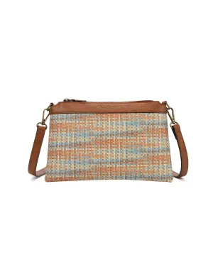 SAMANTHA VEGAN FLORAL XBODY BAG- XB-2324