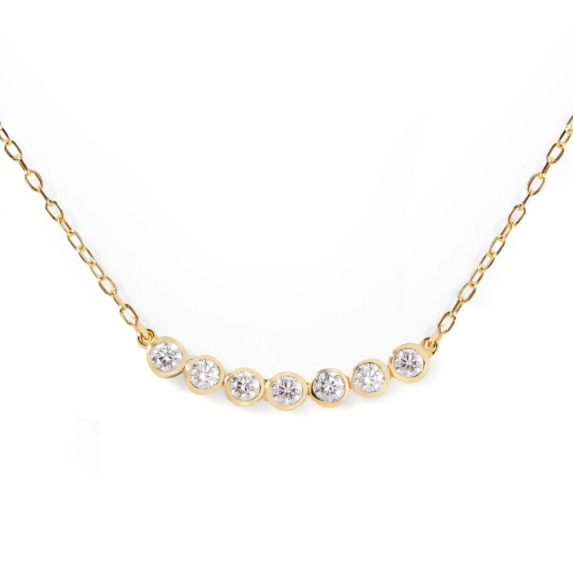 Seven Diamond Necklace
