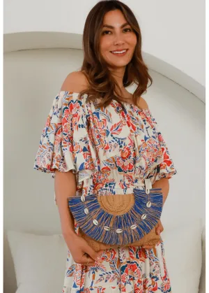 Shell Fringe Clutch