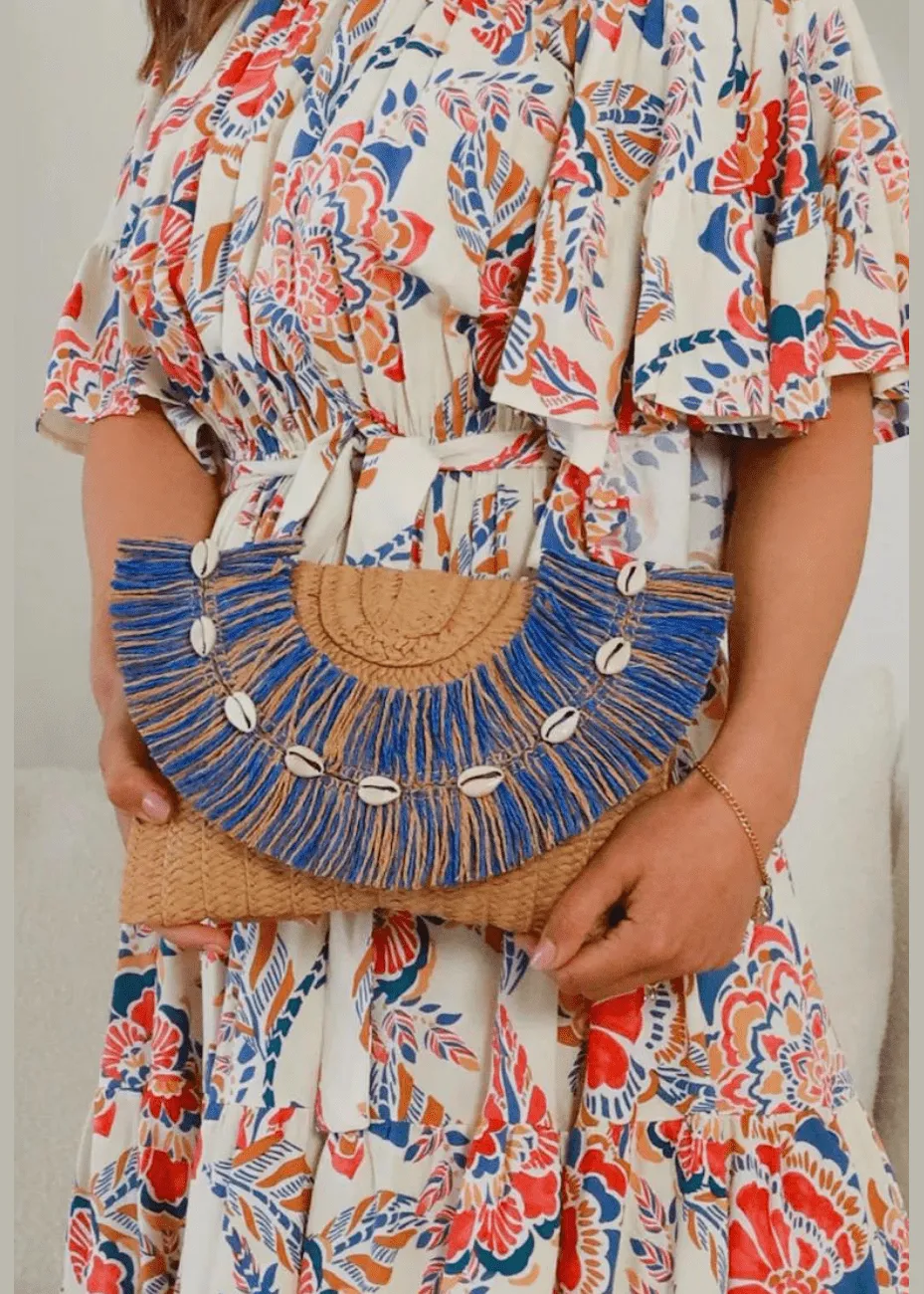 Shell Fringe Clutch