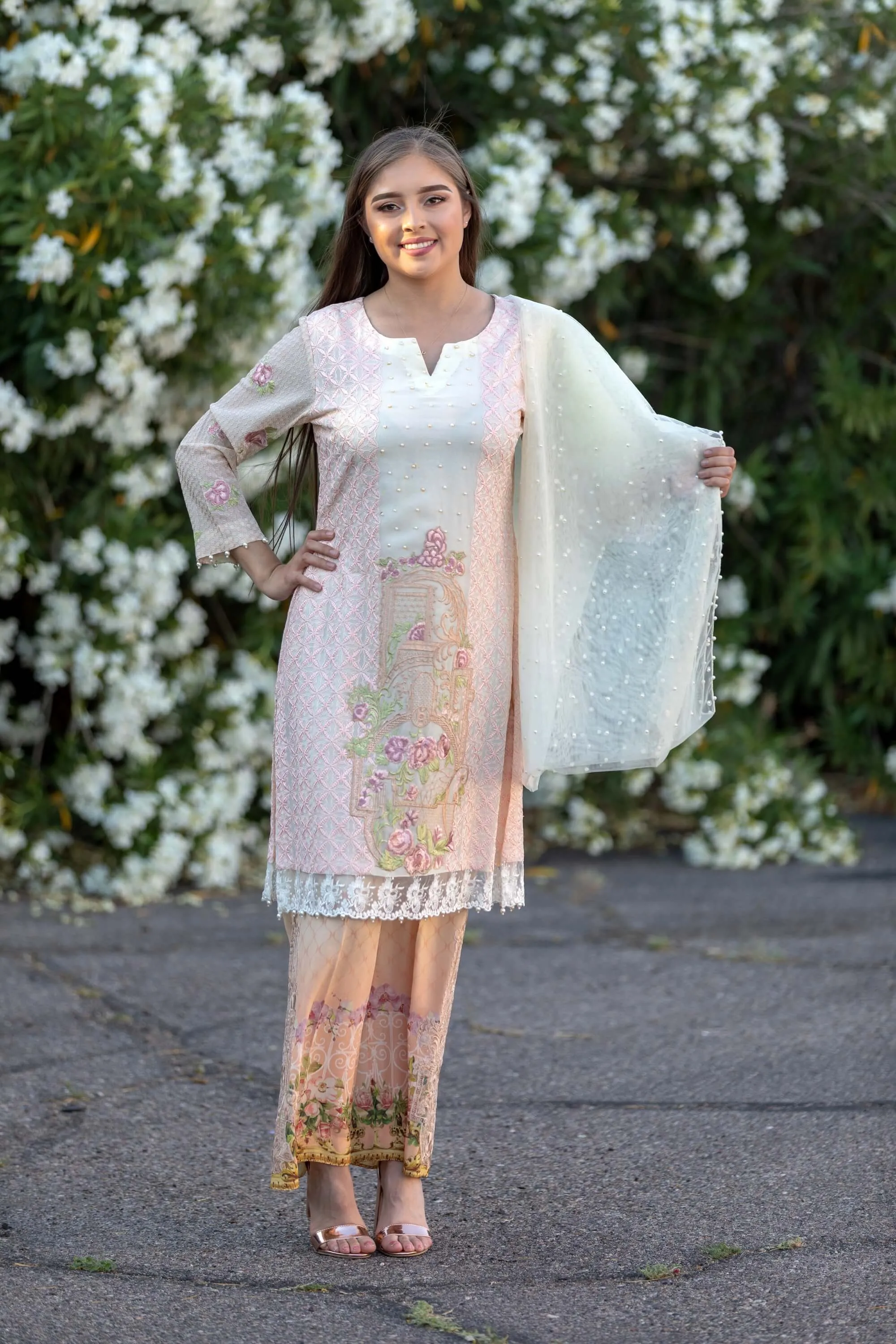 Silk Fancy Suit Salwar Kameez-Suit