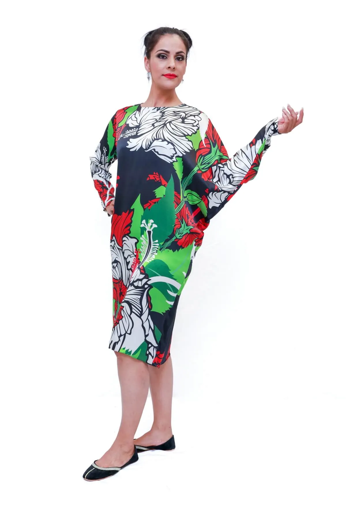 Silk Printed Dress