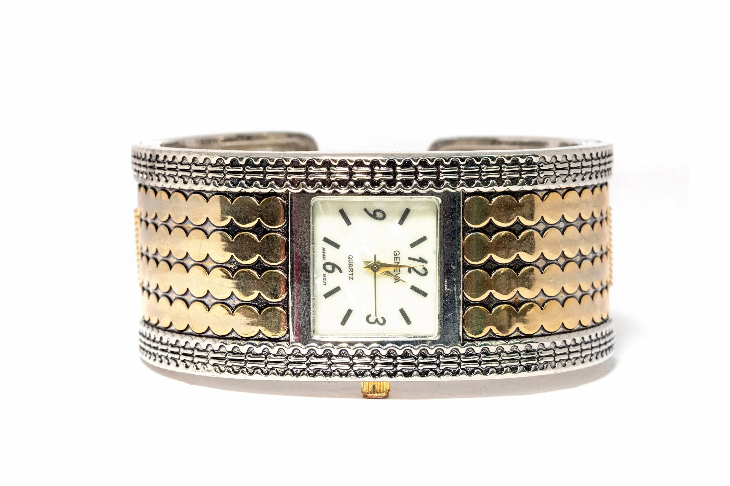 Silver & Gold Bracelet Watch