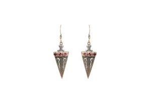 Silver Danger Earrings