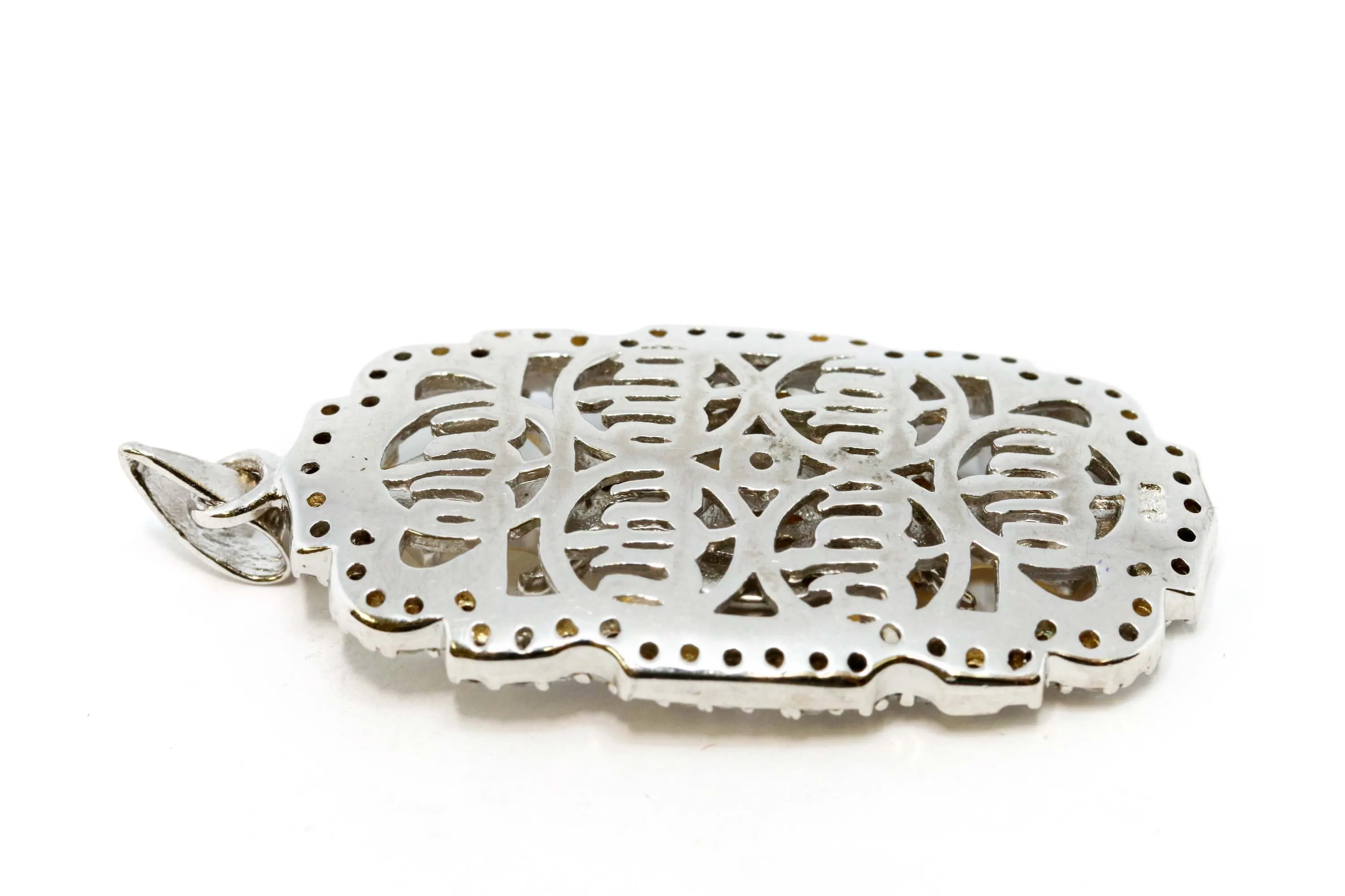 Silver Pendant With Allah Calligraphy