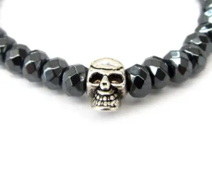 Silver-Plated Skull Charm